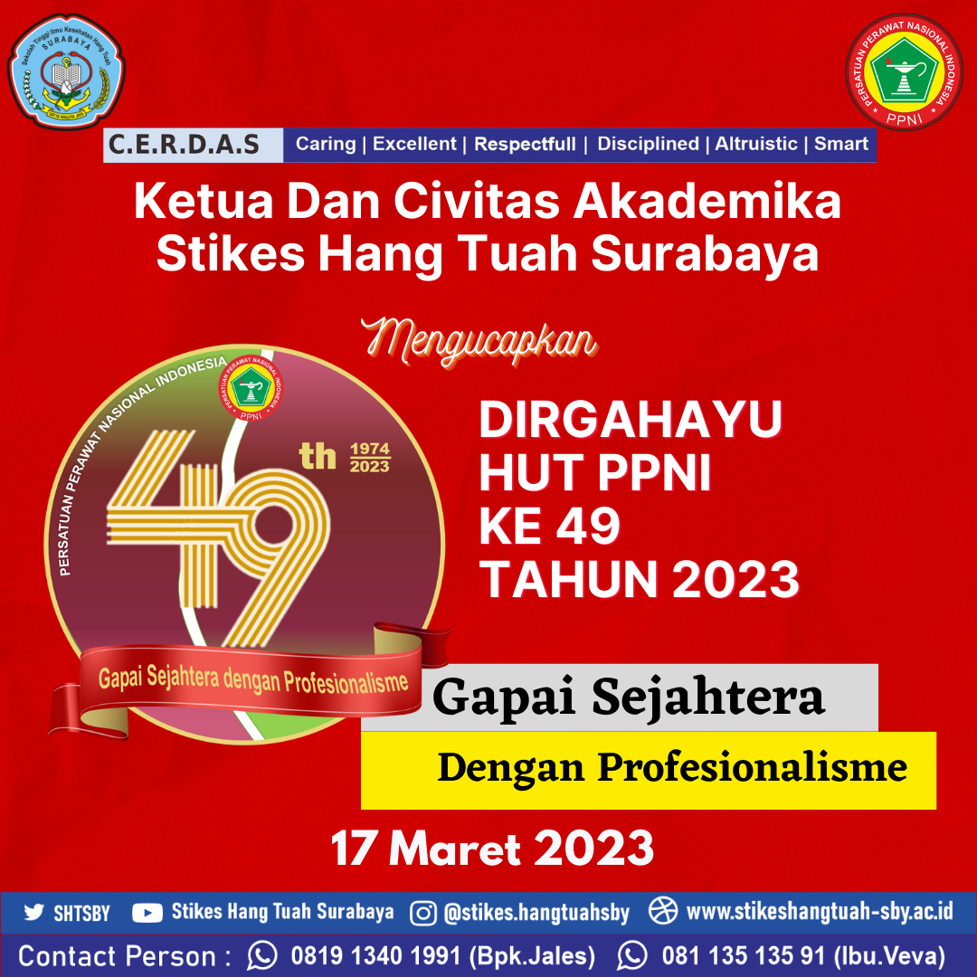 DIRGAHAYU HUT PPNI KE 49 TAHUN 2023