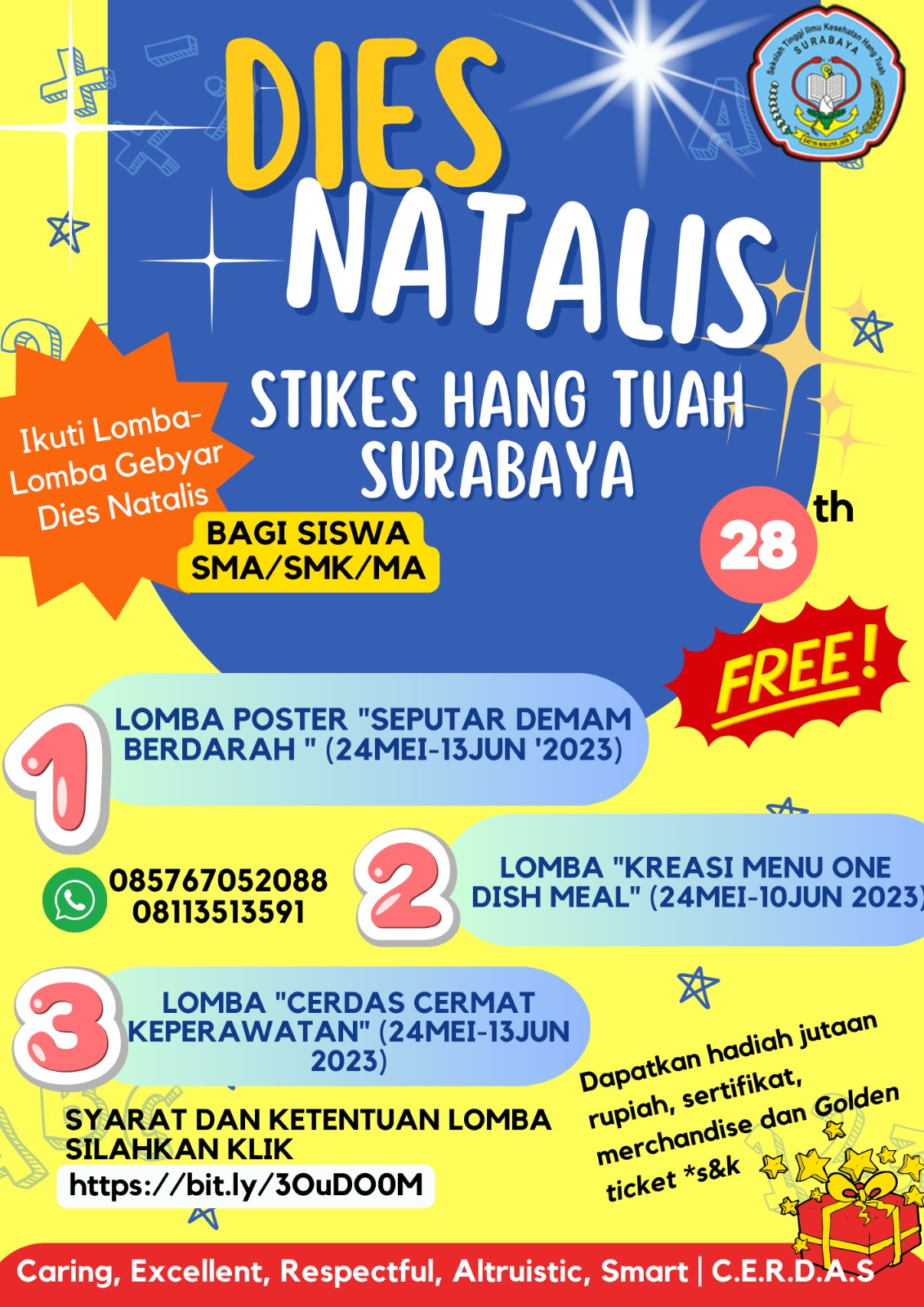 DIESNATALIS STIKES HANG TUAH SURABAYA 28 TH